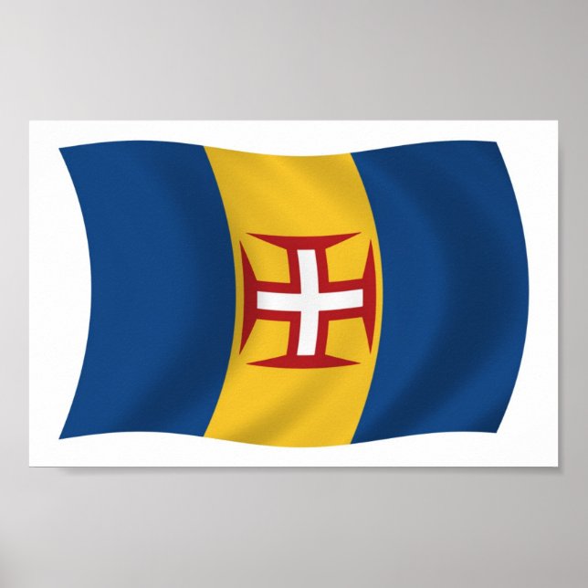 Madeira Flagga Affisch Print (Framsidan)