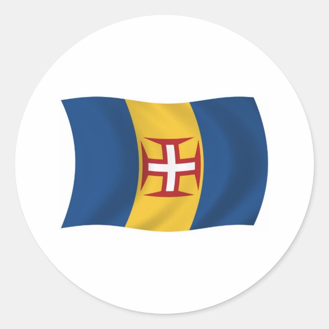 Madeira Flagga Klistermärke (Framsida)