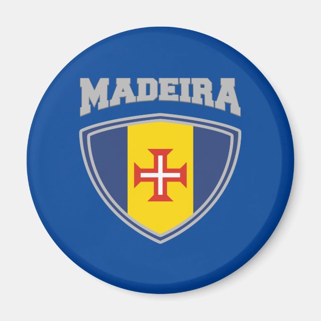 Madeira Flagga Shield Magnet (Framsidan)