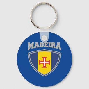 Madeira Flagga Shield Nyckelring