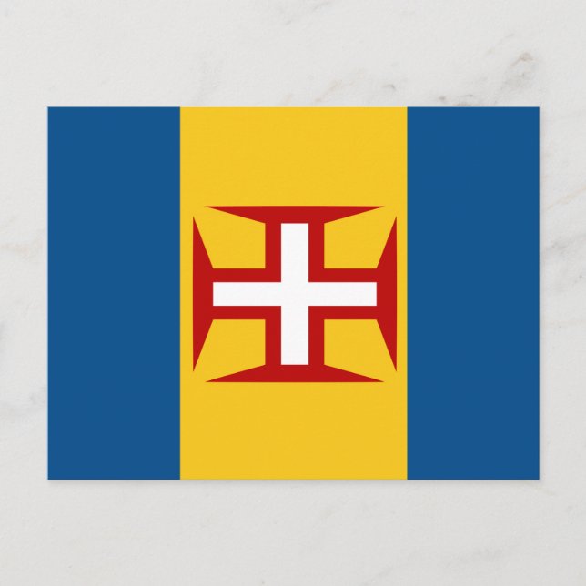 Madeira Flagga Vykort (Framsida)