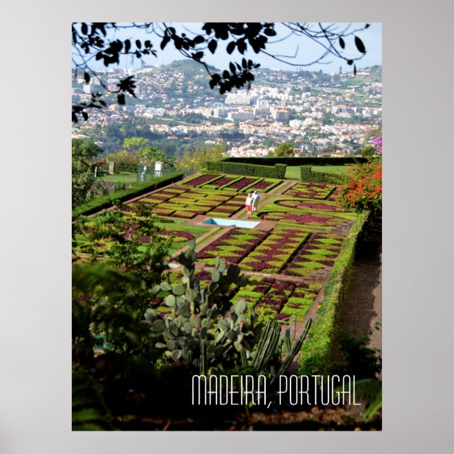Madeira Funchal Botanical Garden Portugal Poster (Framsidan)