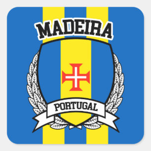 Madeira Fyrkantigt Klistermärke