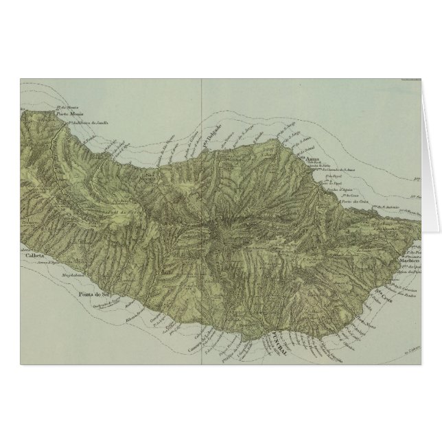 Madeira Hälsningskort (Framsidan Horizontal)