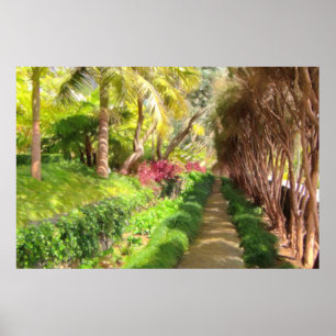 Madeira Island Sidepromenad, Garden Walk Poster