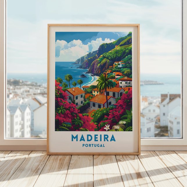 Madeira Island Travel Poster Portugal Wall Art (Skapare uppladdad)
