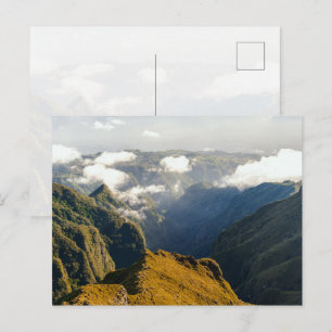 Madeira Kuperad Bergsutsikt Vykort