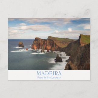 Madeira - Ponta de Sao Lourenco-vykort med text Vykort