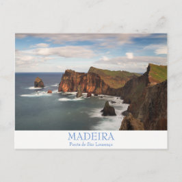 Madeira - Ponta de Sao Lourenco-vykort med text Vykort