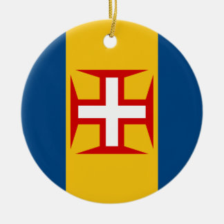 Madeira (Portugal) flagga Julgransprydnad Keramik