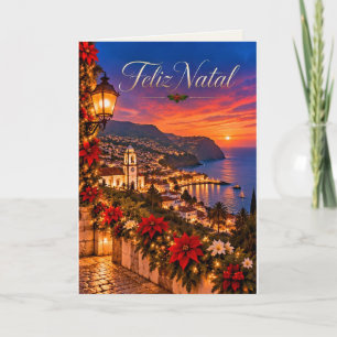Madeira Portugal God Jul jul Helgkort