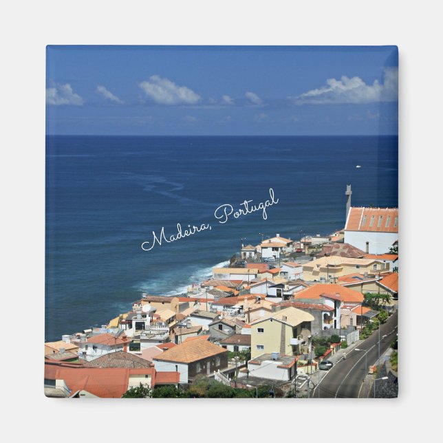 Madeira, Portugal Landskap Magnet (Framsidan)