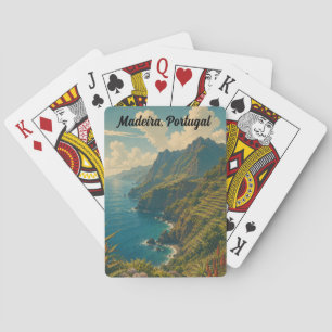 Madeira Portugal Retro Resminnen Souvenir Casinokort