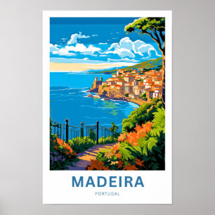 Madeira Portugal Travel Print Poster