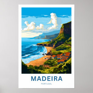 Madeira Portugal Travel Print Poster