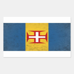Madeira Rektangulärt Klistermärke