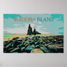 Madeira Ribeira da Janela-stranden, Portugal