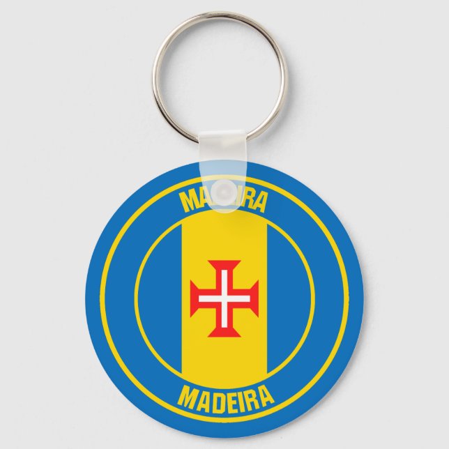 Madeira Round Emblem Nyckelring (Framsida)