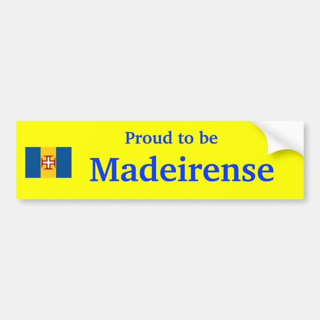 Madeira - som är stolt som är Madeirense Bildekal (Framsidan)