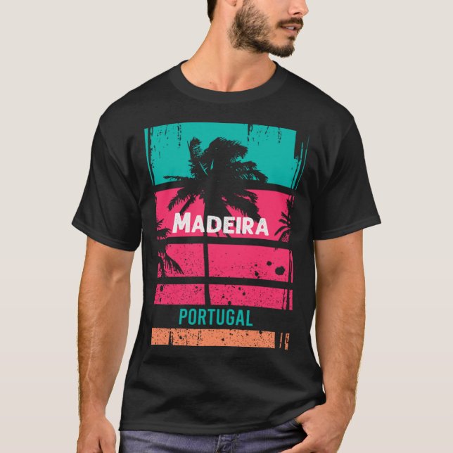 Madeira Souvenir Portugal Reminder T Shirt (Framsida)