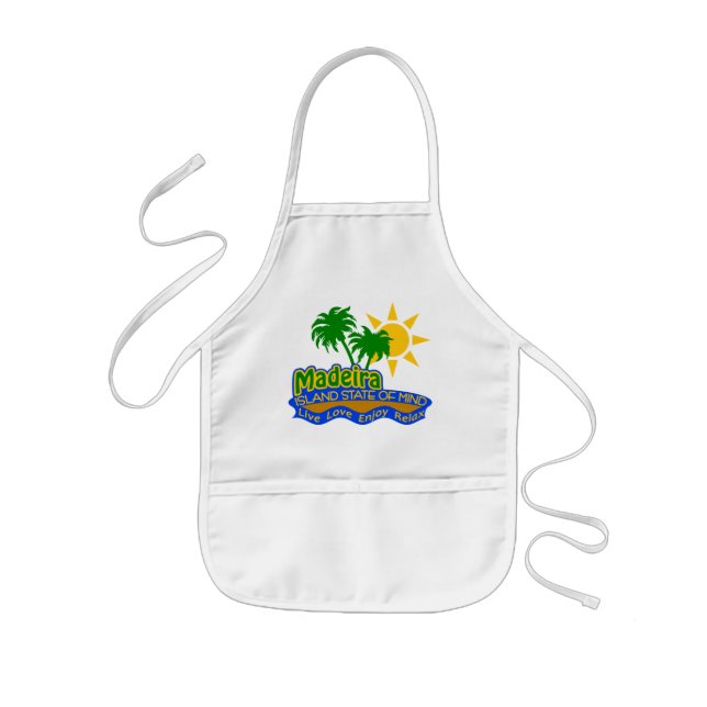 Madeiras delstat Mind apron - välj stil, färg Barnförkläde (Framsidan)