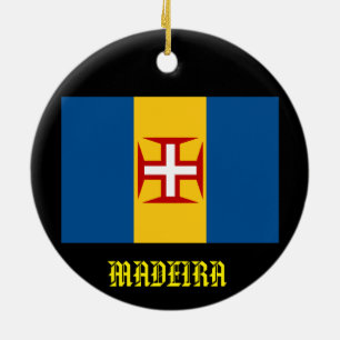 Madeiras julfest julgransprydnad keramik