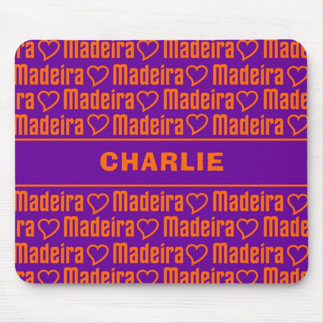 Madeiras tullnamn mousepad musmatta (Framsidan)