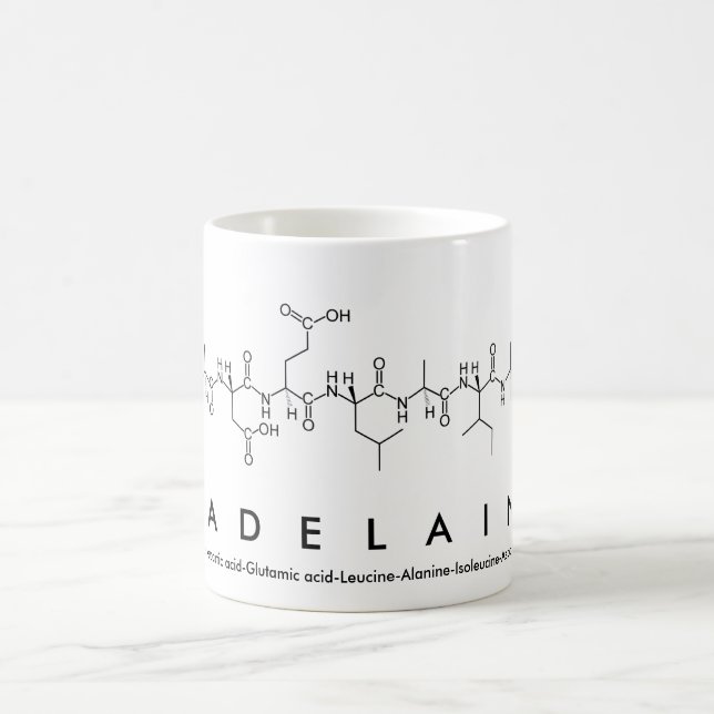 Madelaine peptide namn mugg (Center)