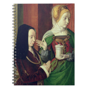 Madeleine av Bourgogne framlade vid St Mary Magda Anteckningsbok