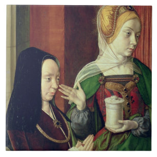 Madeleine av Bourgogne framlade vid St Mary Magda Kakelplatta