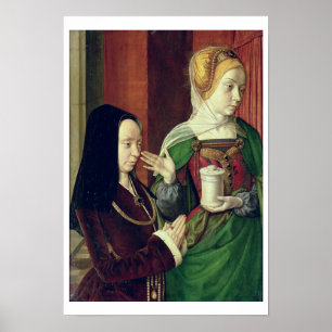 Madeleine av Bourgogne framlade vid St Mary Magda Poster