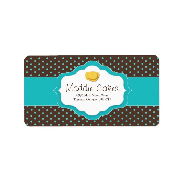 Madeleine Cookies Adressetiketter (Framsidan)