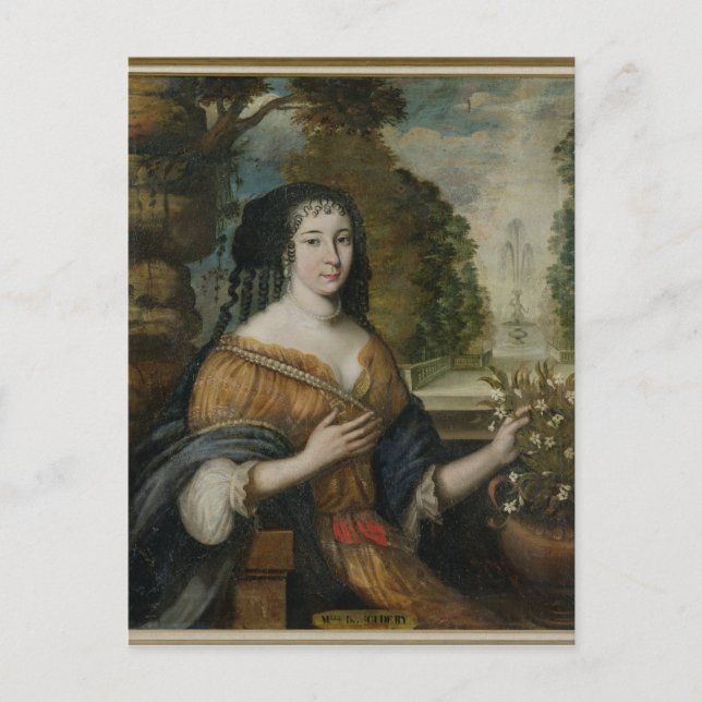 Madeleine de Scudery Vykort (Framsida)