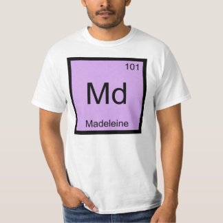 Madeleine Namn Kemi Element Periodiska Systemet T-shirt