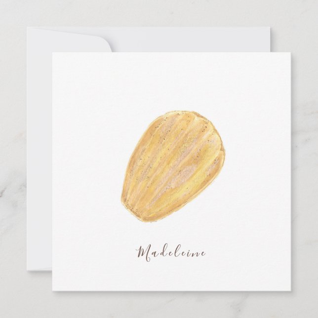 Madeleine vattenfärg kort (Framsida)