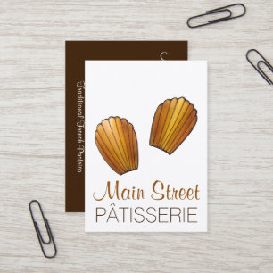 Madeleines Fransk Pastry Pâtisserie Cake Shop Visitkort
