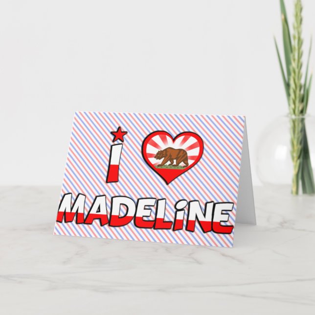 Madeline, CA Kort (Framsida)