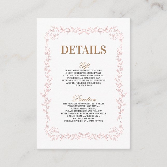 Madeline Classic Kuvertkort Tilläggskort (Framsida)