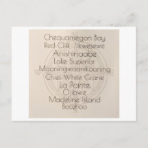 Madeline Island Ord Postkort