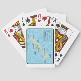 Madeline Island Teal Playing Cards Casinokort