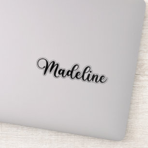 Madeline Namn - Handskriven kalligrafi Klistermärken