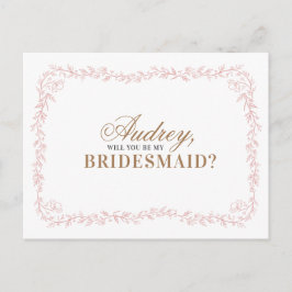 Madeline Will, du är mina bridesmaid-kort Inbjudan Vykort
