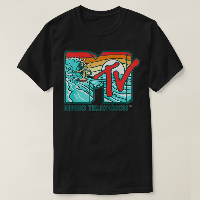 Mademark x MTV - MTV Catch a Wave MTV Surfer Logot T Shirt (Design framsida)