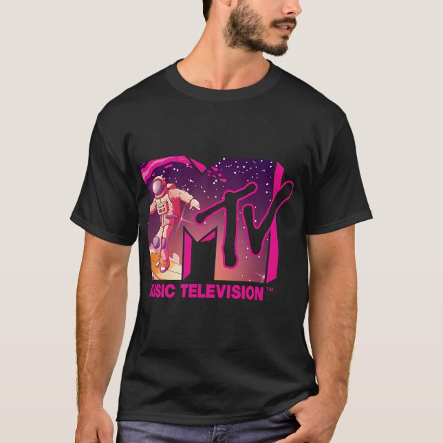 Mademark x MTV - Officiell MTV Logotyp - Surfing A T Shirt (Framsida)
