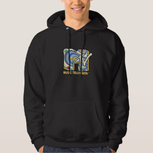 Mademark x MTV - officiellen MTV-Logotyp med 70 oc Hoodie