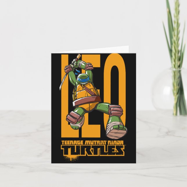 Mademark X - - Original Tmnt New Leonardo  Kort (Framsida)
