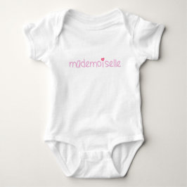 MADEMOISELLE - Cute Fransk Quote Baby T-Shirt