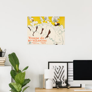 Mademoiselle Eglantines trupp, Toulouse Lautrec Poster