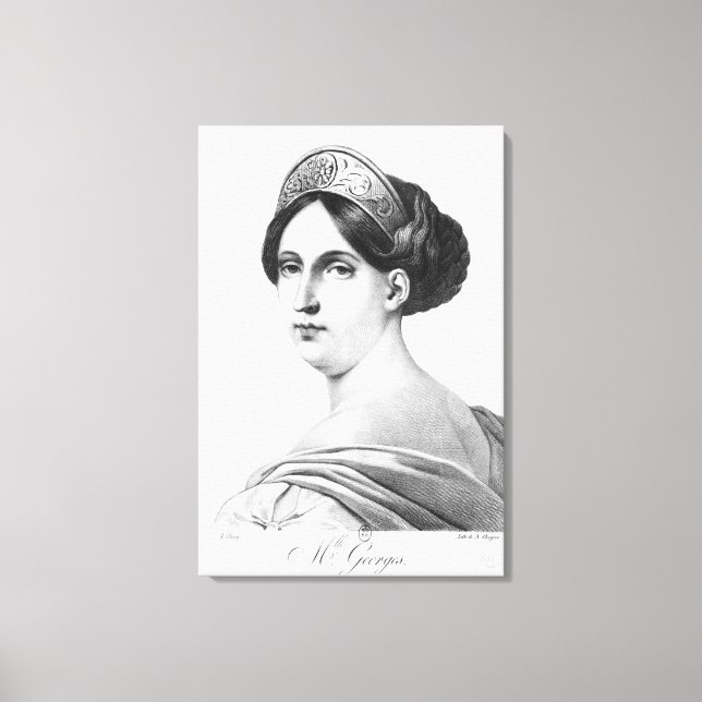 Mademoiselle George, 1825 Canvastryck (Framsida)