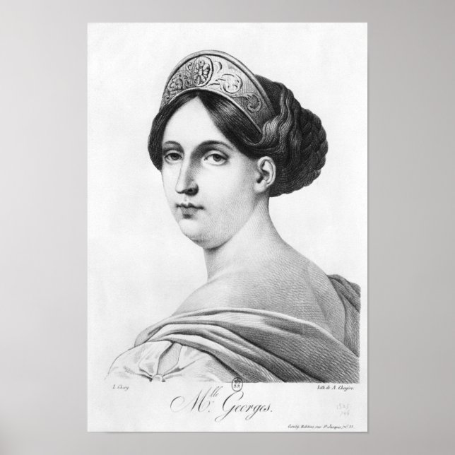 Mademoiselle George, 1825 Poster (Framsidan)